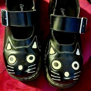 T.U.K. Anarchic Cat Mary Janes Women's Size- 9